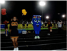 Cheerleaders and Litter Louie Mascot