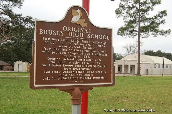 Original Brusly High School Historical Marker